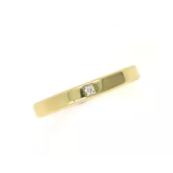 Anillo oro amarillo 18k 3mm bri-0.15k medida 14 - AL024B