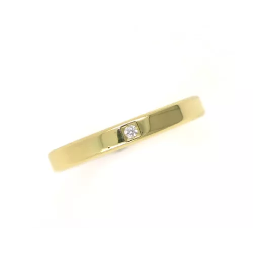 Anillo oro amarillo 18k 3mm bri-0.15k medida 14 - AL024B