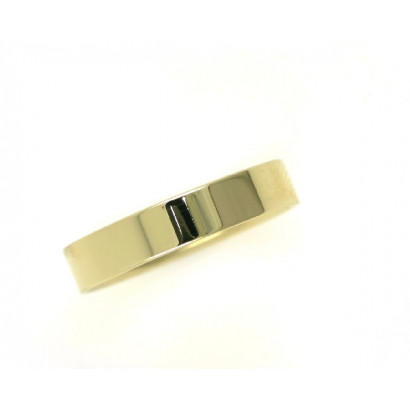 Anell or groc 18k 4mm pla - M-LPC4/21