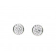 Arracades boto or blanc zircon - M-620852B