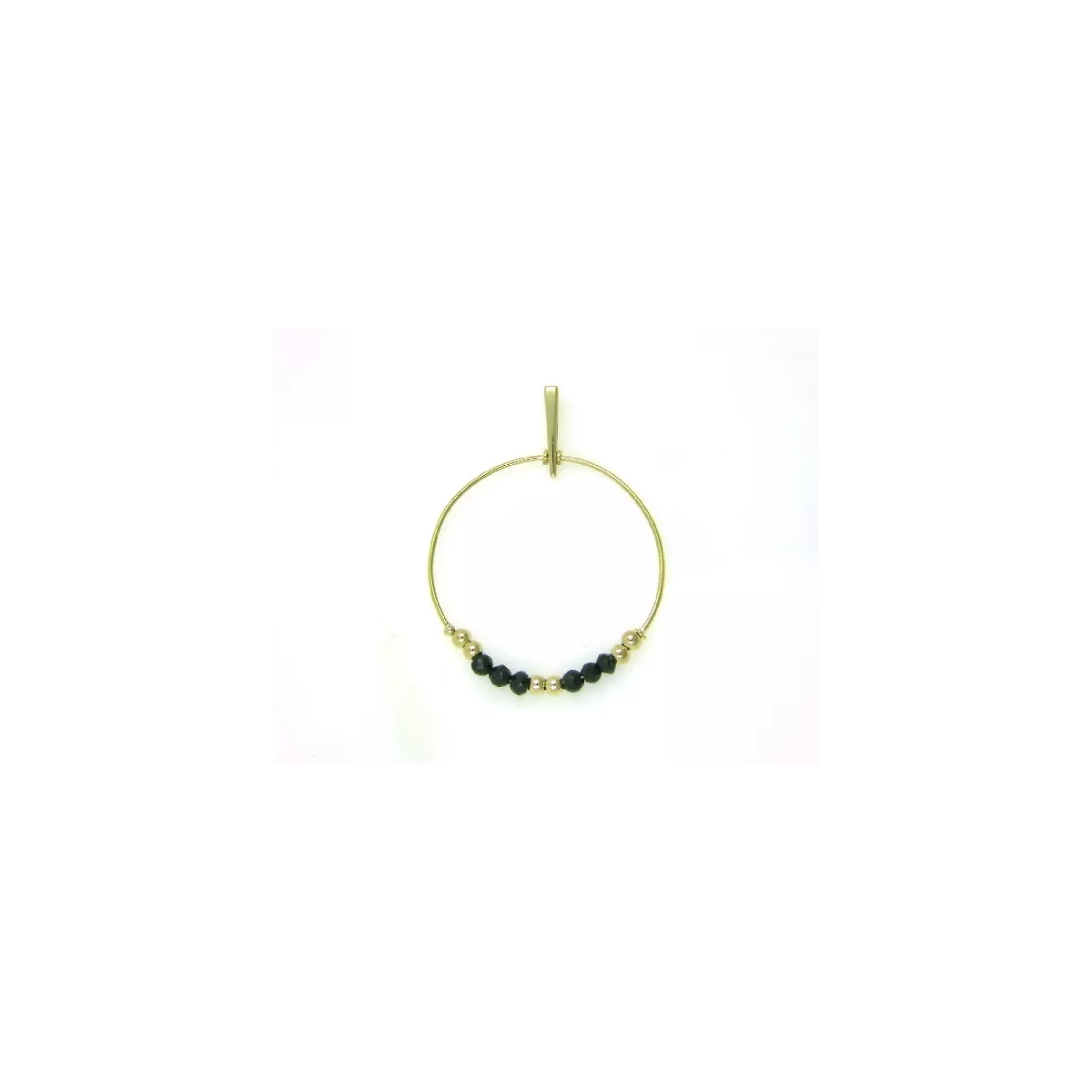 Colgante oro amarillo 18kts y onix