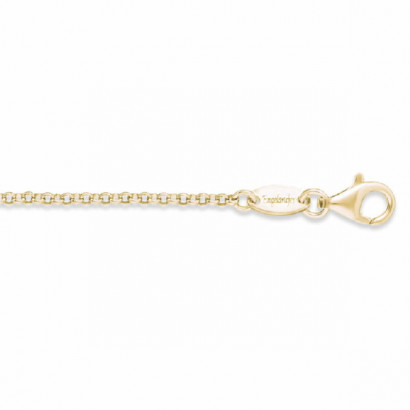 Cadena plata xapada 2,1mm 60cm - ERN-60-G