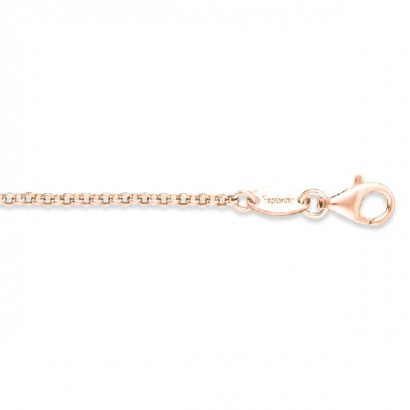 Cadena plata rosa 2,1mm 80cm - ERN-80-R