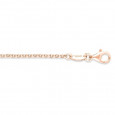Cadena plata rosa 2,1mm 80cm - ERN-80-R