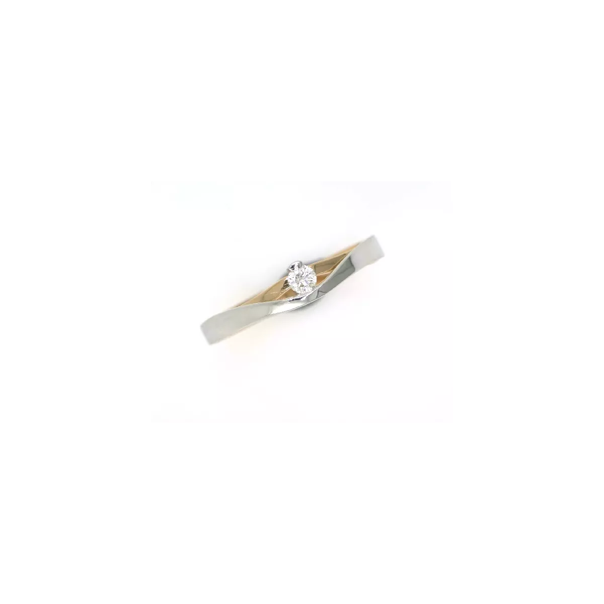 Anillo oro blanco-cobre bri-0.07k medida 13 - 121170