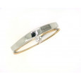 Anillo oro blanco - cobre  brill-0.05k medida  13  - 121263