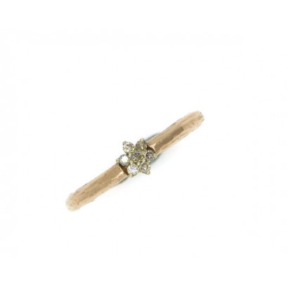 Anell or rosa 18kts brillants brown - S-4008B