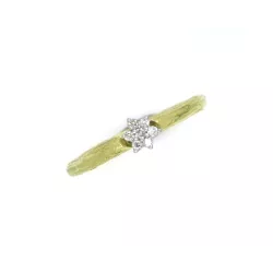 Anillo oro amarillo 18kts brillantes - S-4008C
