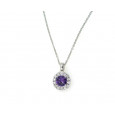 Penjoll or blanc 18k amatista brillant 0.09k - P4218MW130 Penjoll or blanc 18k amatista brillant 0.09k - P4218MW130