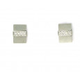Pendientes boton oro blanco 0,64k brillantes - AR-1077 Pendientes boton oro blanco 0,64k brillantes - AR-1077