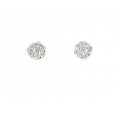 Pendientes oro blanco 18kltes tipo roseton brillantes - BR1925-1P Pendientes oro blanco 18kltes tipo roseton brillantes - BR1925-1P