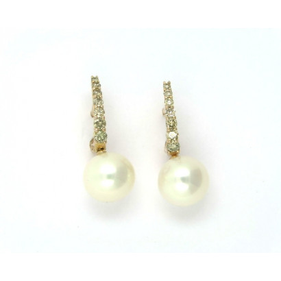 Arracades or rosa 18k bri.brown 0.37k perla - V-2622/P