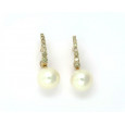 Pendientes oro rosa 18k bri.brown 0.37k perla - V-2622/P Pendientes oro rosa 18k bri.brown 0.37k perla - V-2622/P