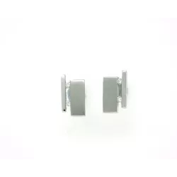 Pendientes oro blanco 18k mate-pulido 2brillant - BR1580P