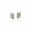 Pendientes oro blanco 18k mate-pulido 2brillant - BR1580P