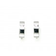 Arracades or blanc 18klts 2 brillants - BR1474P Arracades or blanc 18klts 2 brillants - BR1474P