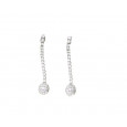 Pendientes oro blanco 18k brillantes 1.75k - LP-60119 Pendientes oro blanco 18k brillantes 1.75k - LP-60119