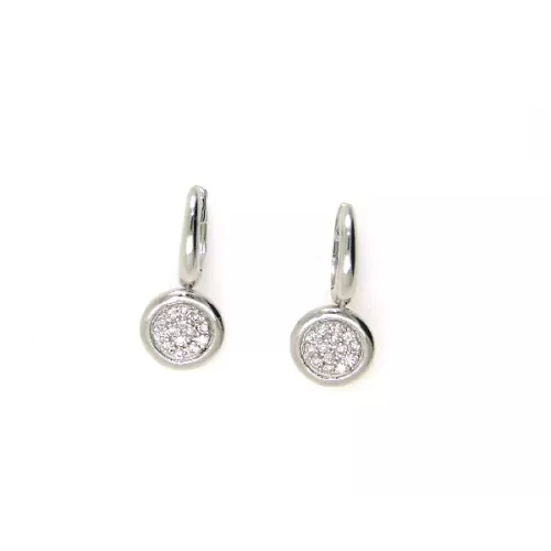 Pendientes oro blanco 18k p.b brillants 0.29k  - V-3074/P/B
