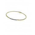 Pulsera oro amarillo-blanco 18k brillantes 0.20k - 05-152250R