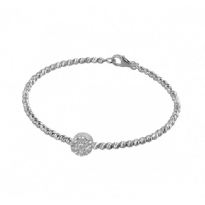 Pulsera oro blanco 18k brillantes - 05-152251B