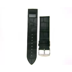 Correa tecnologica negra piel 20mm - NR20SCT17010