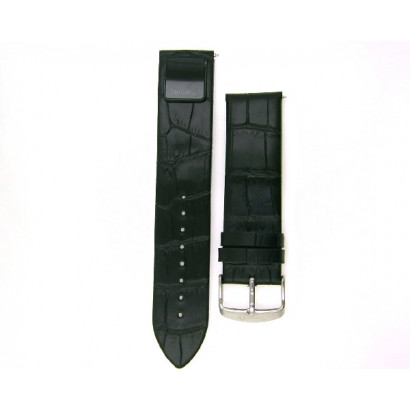 Correa tecnologica negra piel 20mm - NR20SCT17010