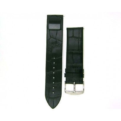 Correa tecnologica negra piel 22mm - NR22SCT17010