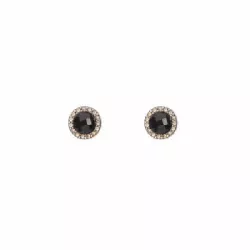 Pendientes Sunfield plata circon y granate - PE060634