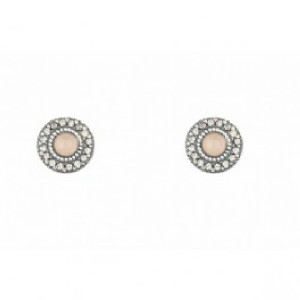 Pendientes Sunfield plata cuarzo rosa circon - PE061194-15
