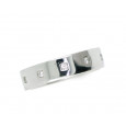 Anillo oro blanco 18k 10bri.6.9gr 5mm medida 14 - 8106