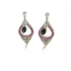 Pendientes plata circon color - PL5178-EBR