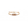 Polsera plata xapada zircon nailon - PU060266/2 Polsera plata xapada zircon nailon - PU060266/2