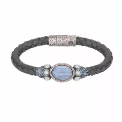 Pulsera sunfield plata agata calcedonia circon 19c - PU061103