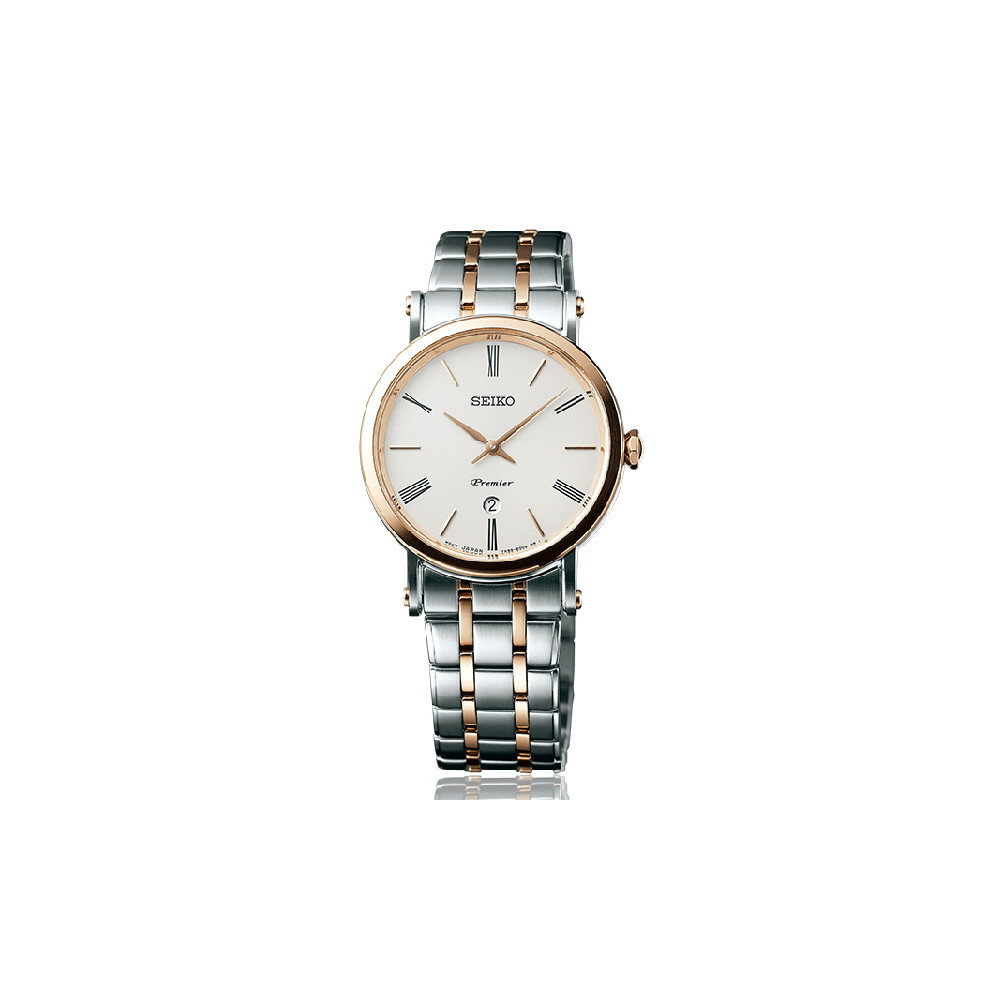 Reloj seiko premier 30.5mm acero cobre cris.zafiro SXB430P1