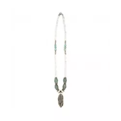 Collar Platadepalo plata bronce cristal - TN12