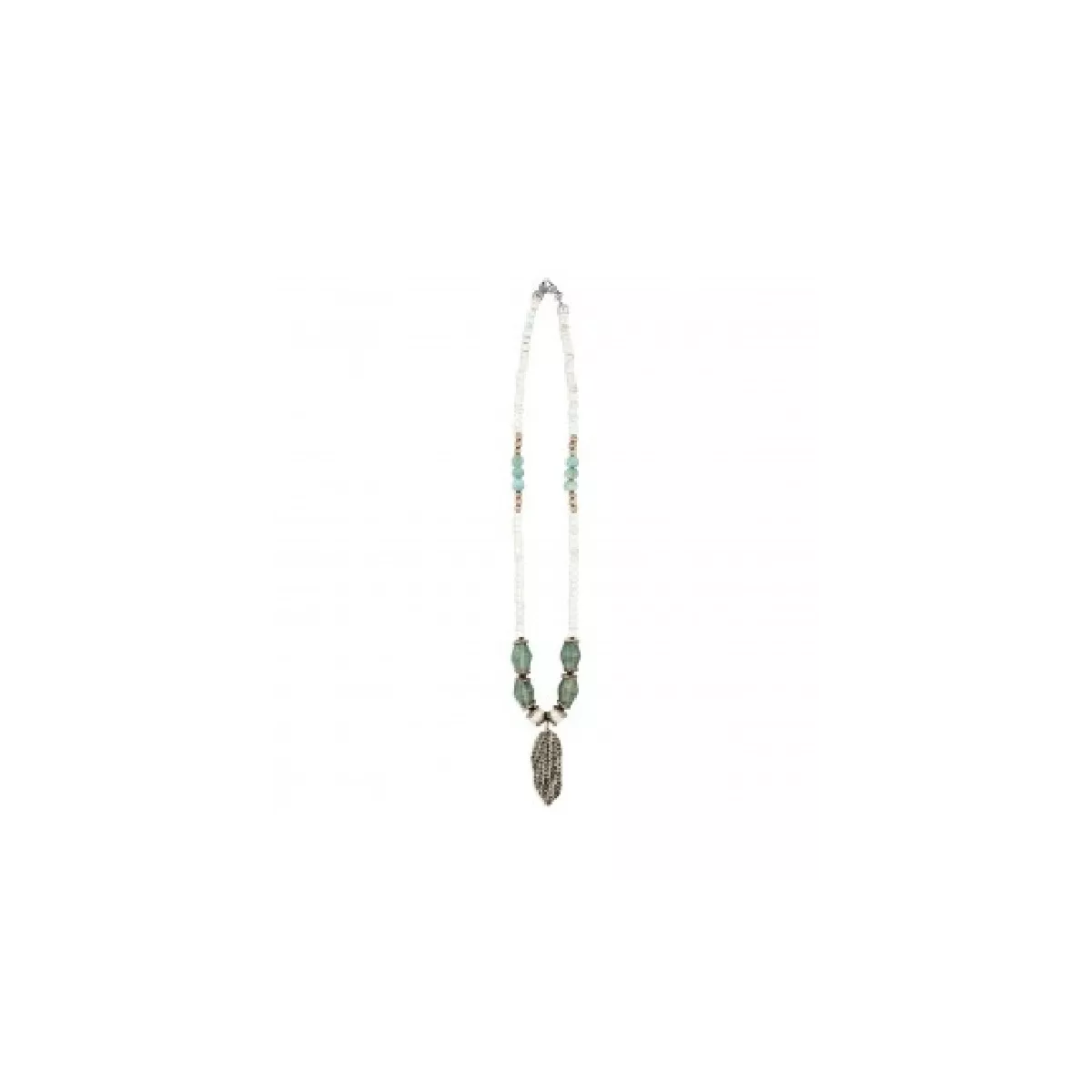 Collar Platadepalo plata bronce cristal - TN12