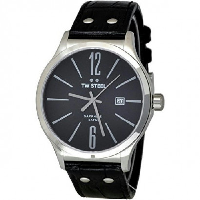 Rellotge tw steel slim line45mm acer corretja pell - TW1300