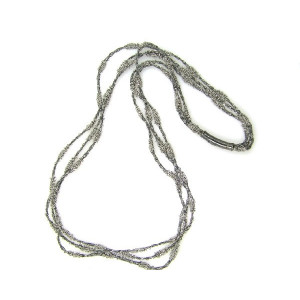 Collar pesavento dna plata ennegrida 42cm - WDNAE270