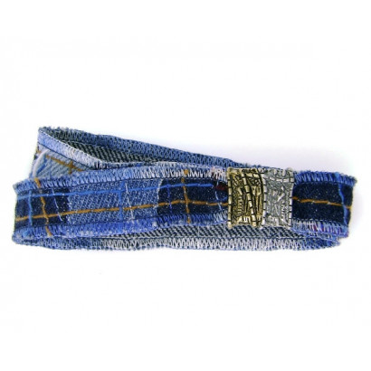 Pulsera plata bronce tejana - WEST028