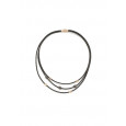 Collar pesavento polvere di sogni plata rosa cuero - WPLVG035