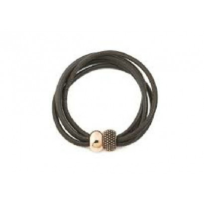 Polsera pesavento pixel plata cuir 19cm - WPXLB151