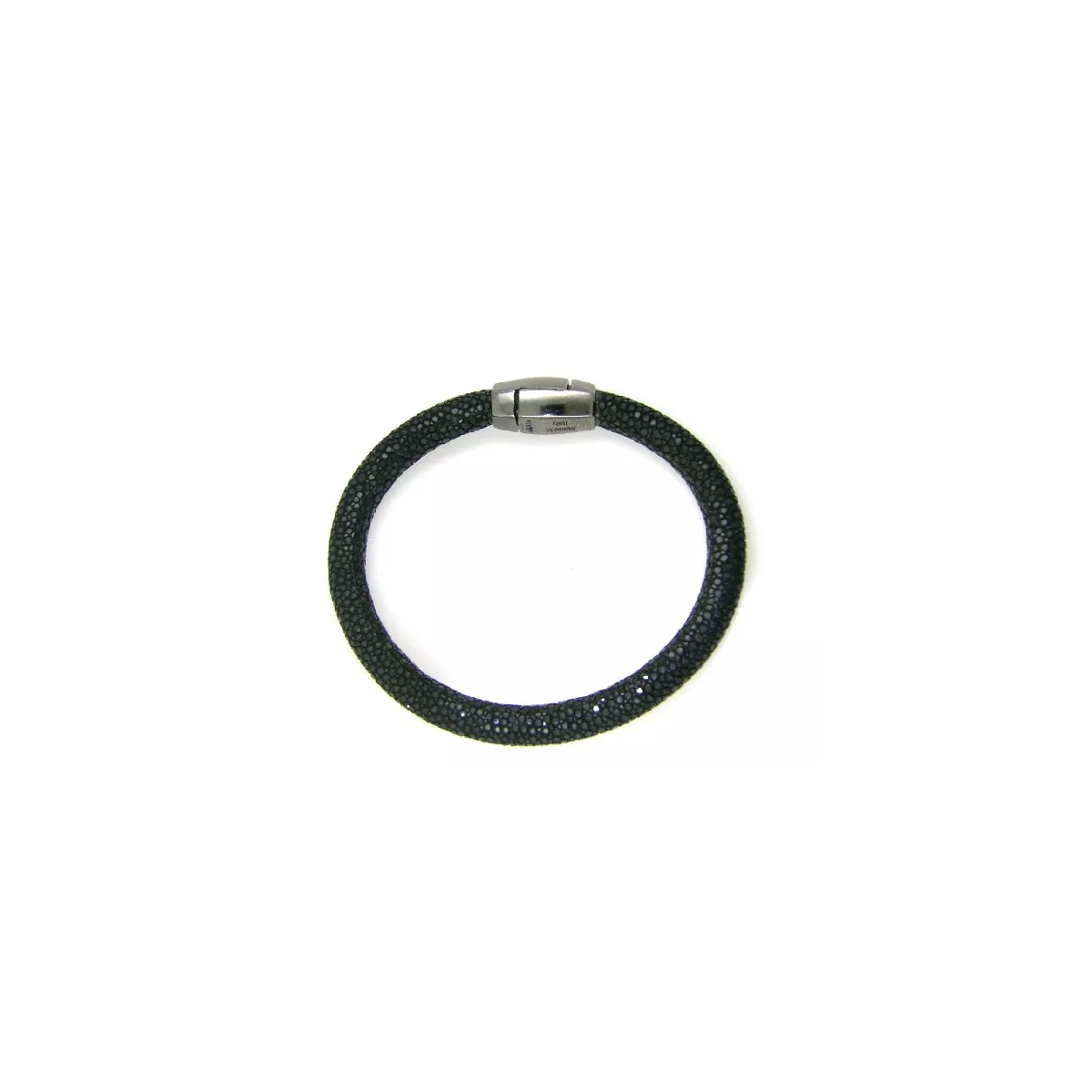 Pulsera pesavento plata piton negro 19cm - WRZZB002