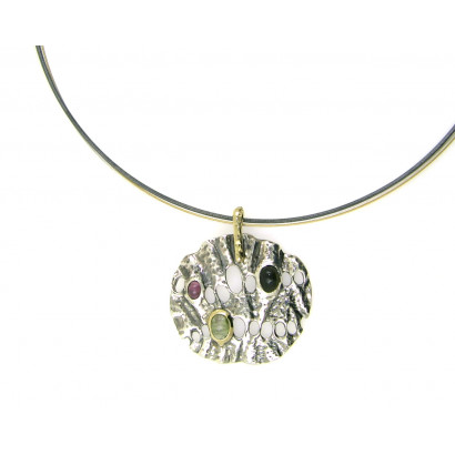 Colgante plata la bruixeta turmalinas - BRU1847CCB