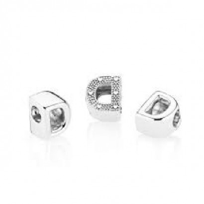 Charm Pandora plata letra D - 797458