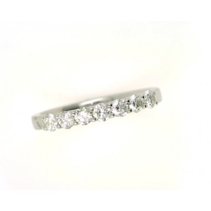 Anell or blanc 18kts i brillants - E407212M