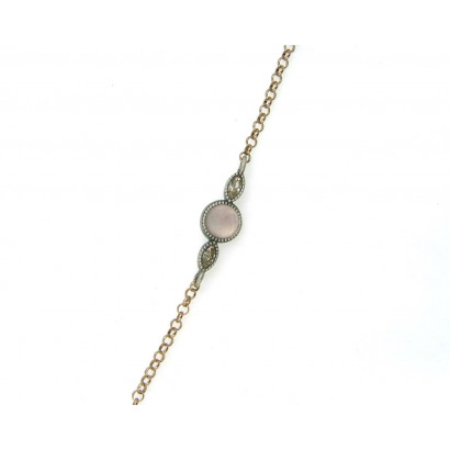 Polsera sunfield plata quars rosa - PU060672