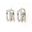 Pendientes oro blanco 18 kltes y brillantes - V-3133/P Pendientes oro blanco 18 kltes y brillantes - V-3133/P