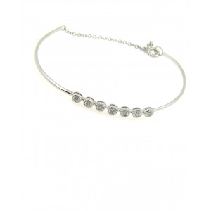 Pulsera oro blanco 18k brillantes - E3625-PBBT