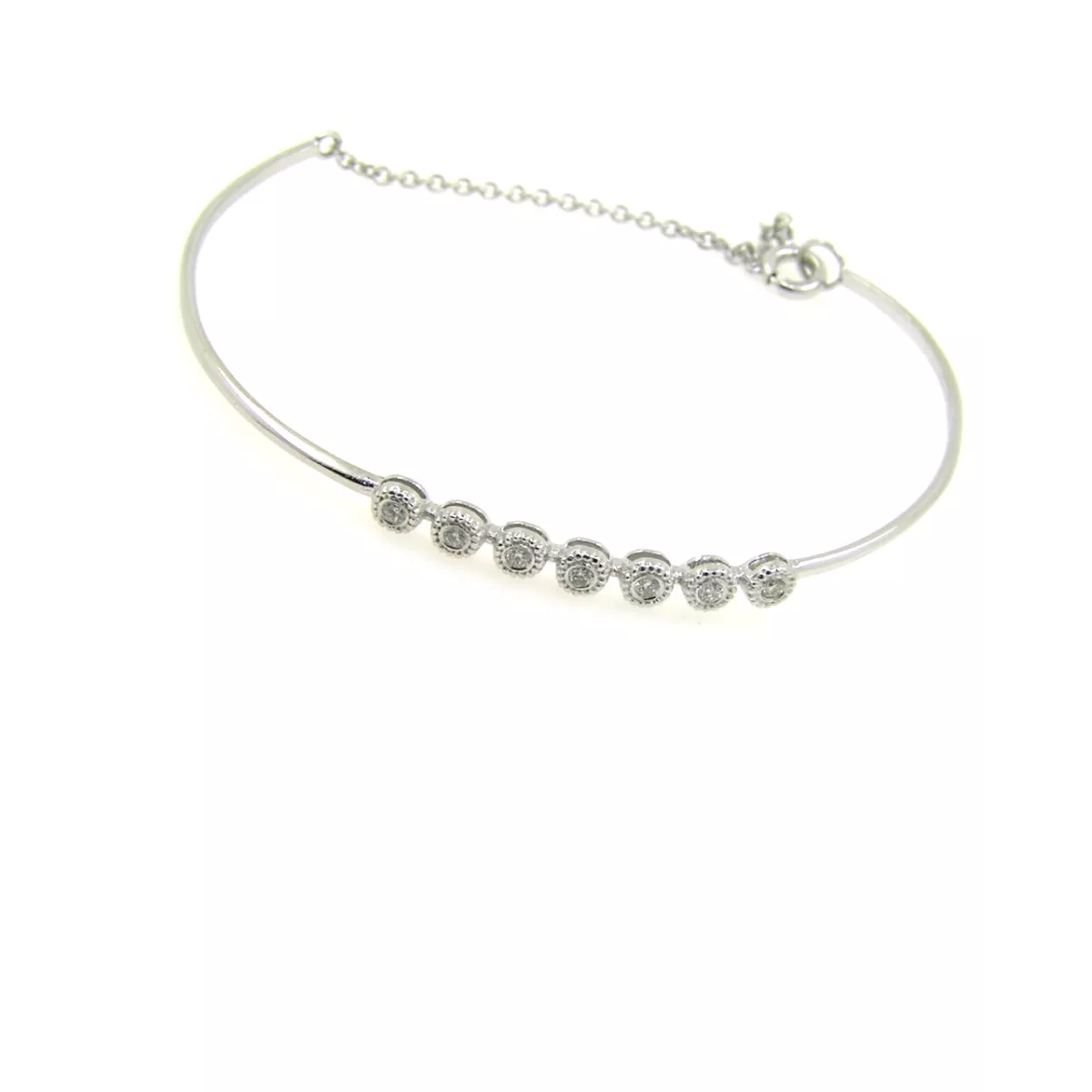 Pulsera oro blanco 18k brillantes - E3625-PBBT