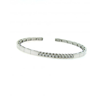 Pulsera oro blanco 18k brillantes - 05-183378